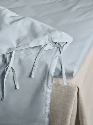 Satina duvet cover - Light blue, 220x220 cm - Mille Notti