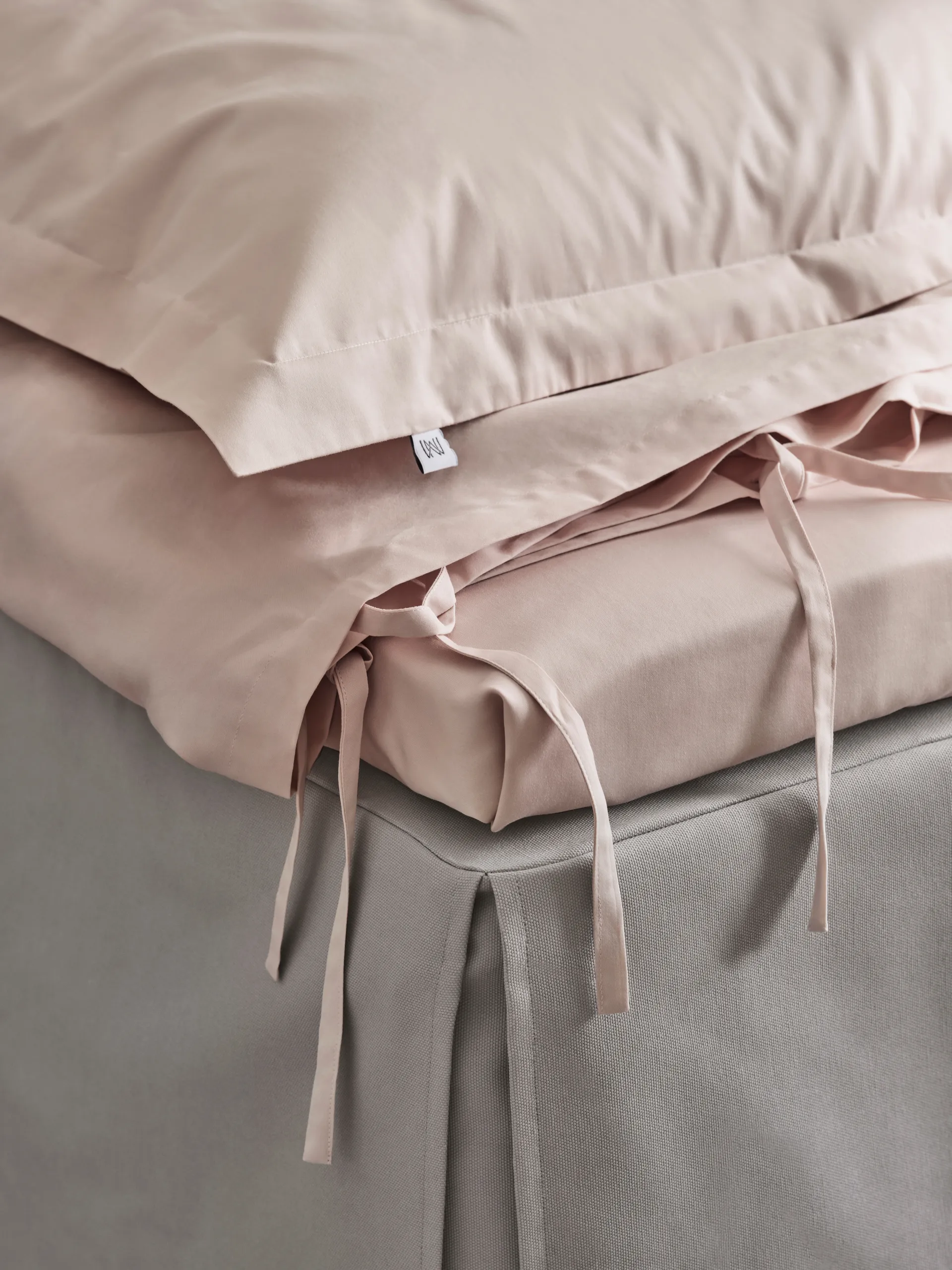 Satina duvet cover, Pink, 220x220 cm Mille Notti