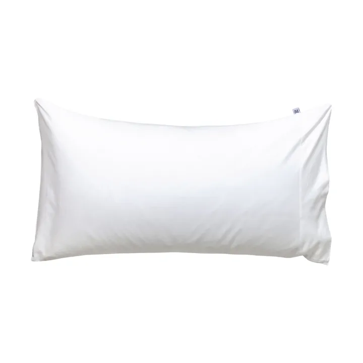 Satina plain pillowcase ECO - White, 50x90 cm - Mille Notti