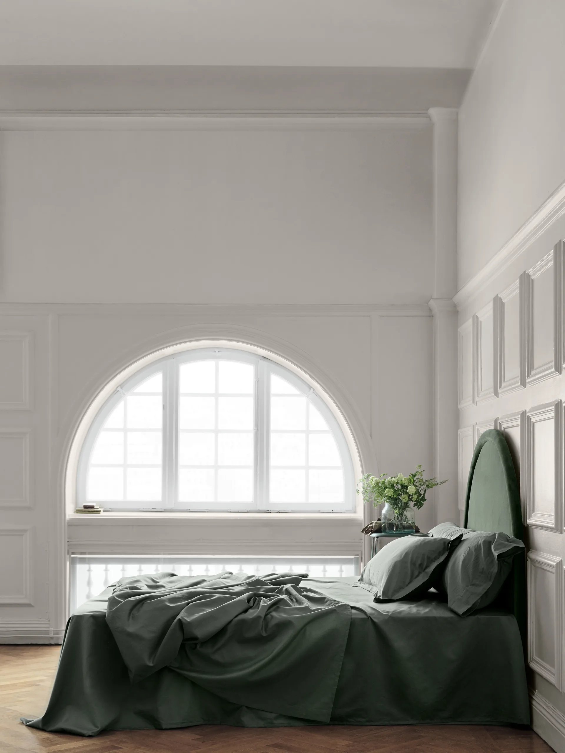 Satina plain pillowcase, Green, 50x60 cm Mille Notti