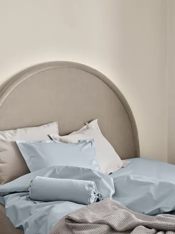 Satina plain pillowcase - Light blue, 50x90 cm - Mille Notti