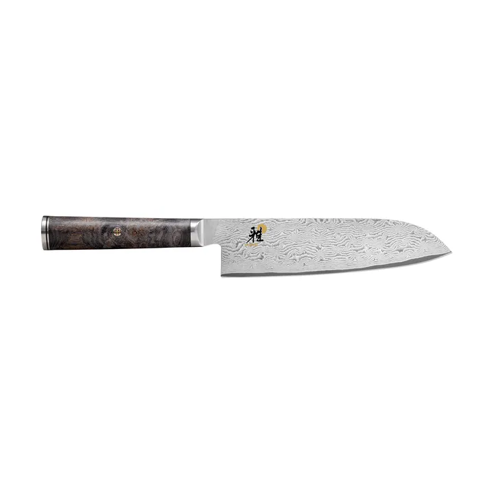 Black 5000MCD 67 santoku knife Damascus - 18 cm - Miyabi