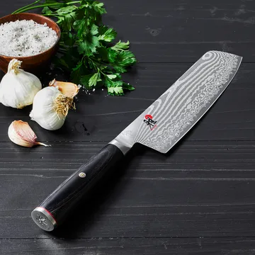 Raw 5000FCD nakiri fruit knife rectangular 17 cm - Damascus-black - Miyabi