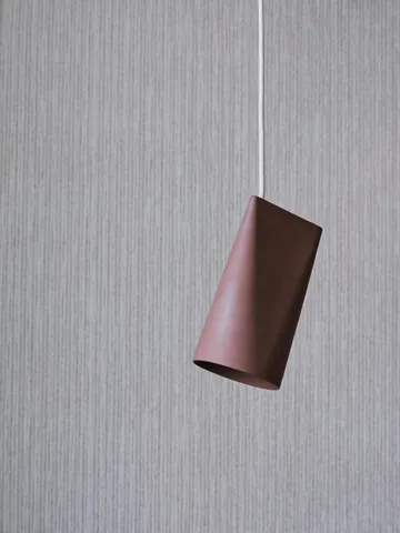 Ceiling lamp ceramic 11.2x22 cm - Terra Cotta, Wood - MOEBE