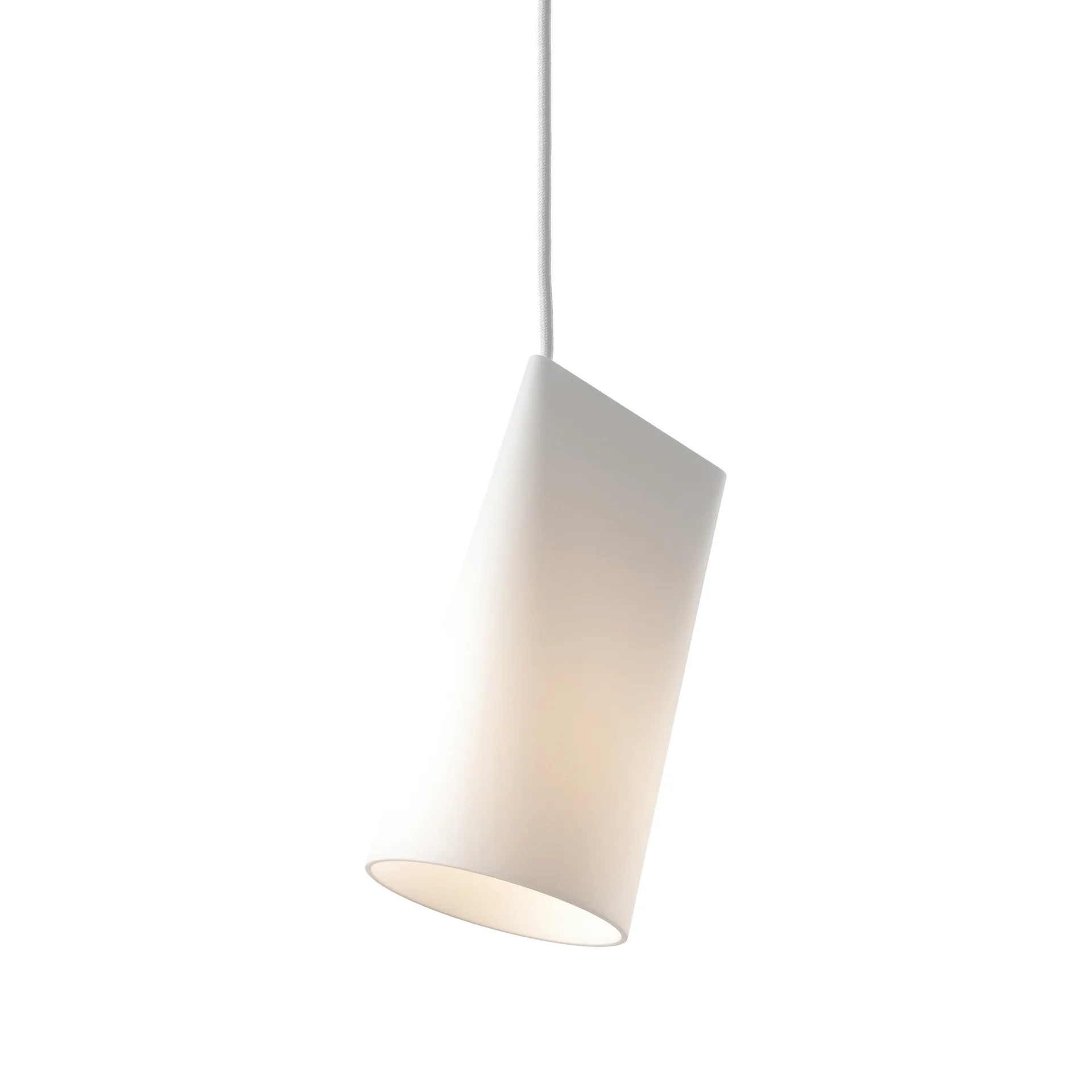 Ceiling lamp ceramic 11.2x22 cm, White MOEBE