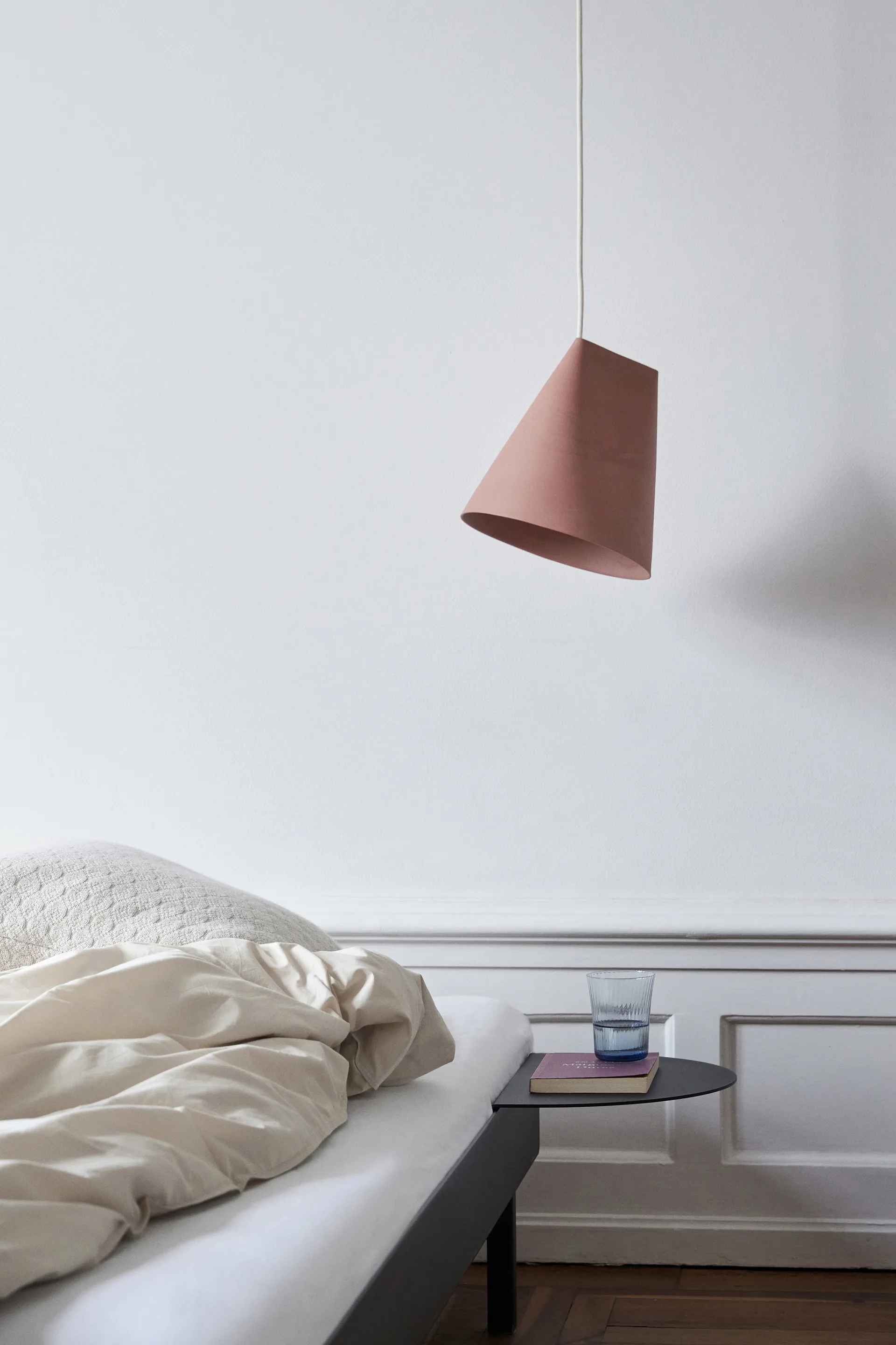 Ceiling lamp ceramic 23x23.5 cm, Terra Cotta, Wood MOEBE