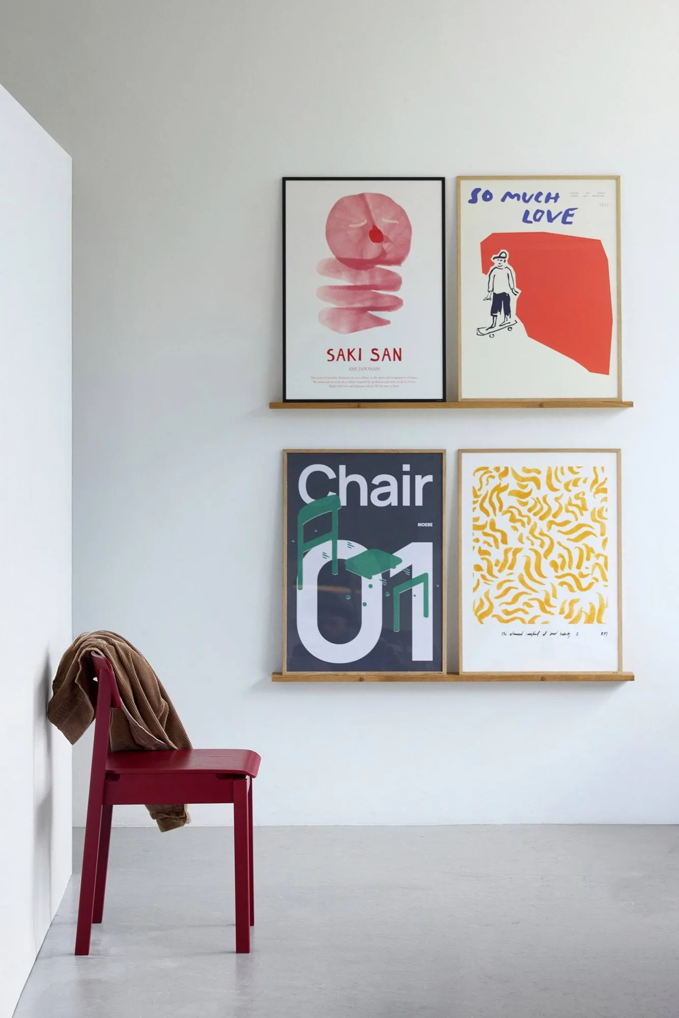 Everyday Chair chair, Purple red MOEBE