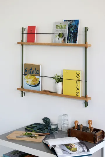 Magazine Shelving magazine rack - Black-stainless steel, 85x180x7 cm, MS.180.1 - MOEBE