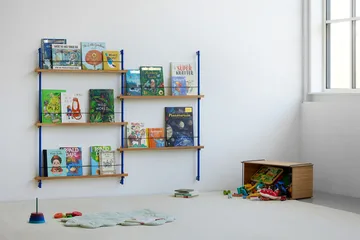 Magazine Shelving magazine rack - Oak-white, 85x180x7 cm, MS.180.1 - MOEBE