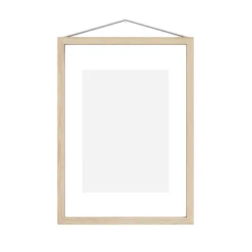 Moebe ash frame A4 23.2x31.7 cm - Transparent. Wood. Black - MOEBE