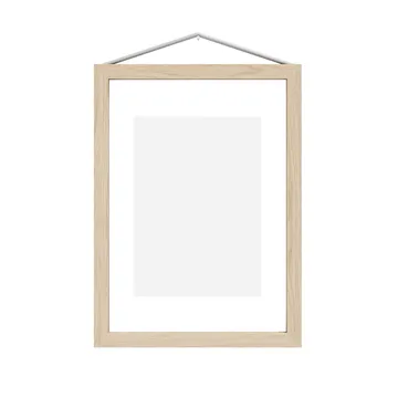 Moebe ash frame A5 16.8x23.2 cm - Transparent. Wood. Black - MOEBE