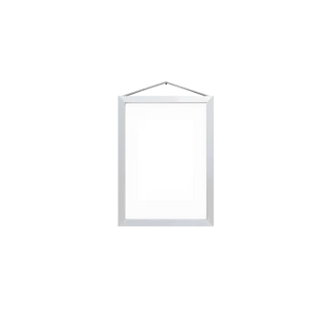 Moebe frame A5 16.5x22.7 cm - Brushed aluminium - MOEBE