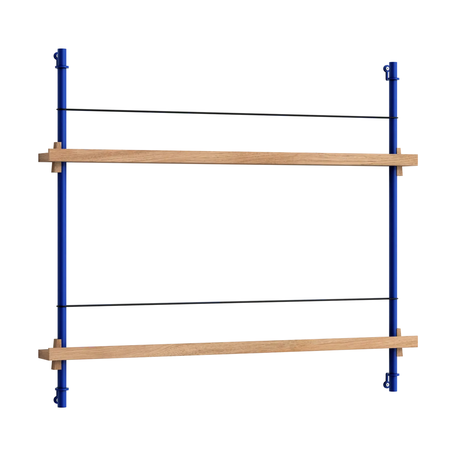 Moebe magazine rack, Oak-blue MOEBE