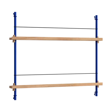 Moebe magazine rack - Oak-blue - MOEBE