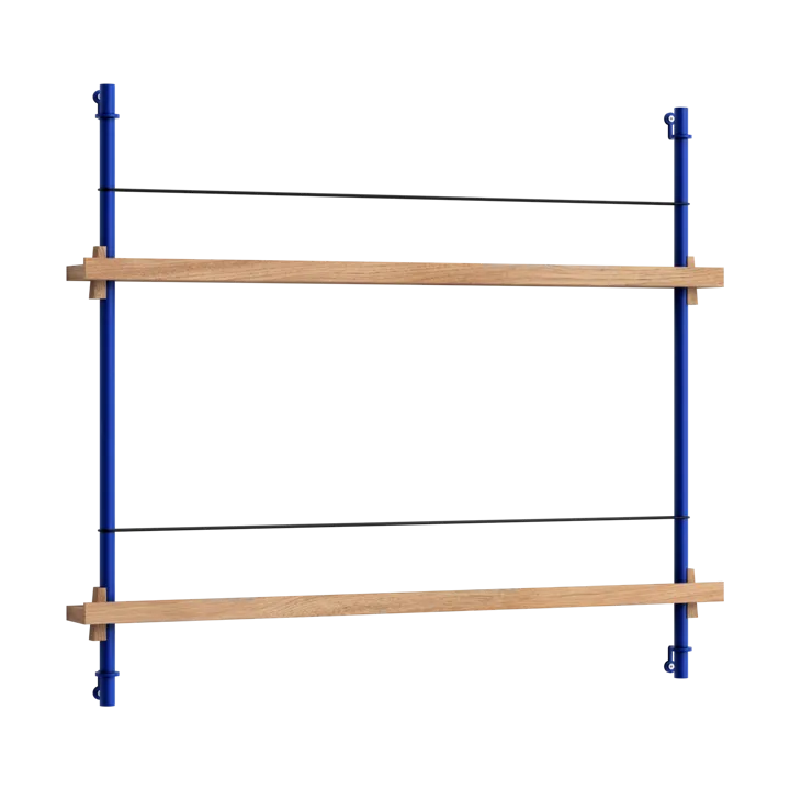 Moebe magazine rack - Oak-blue - MOEBE