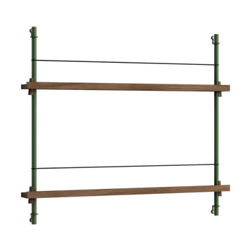 Moebe magazine rack - Smoked oak-green - MOEBE