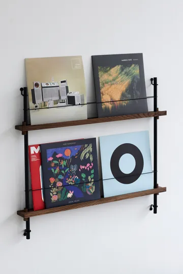 Moebe magazine rack - Smoked oak-green - MOEBE
