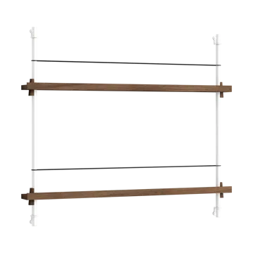Moebe magazine rack - Smoked oak-white - MOEBE