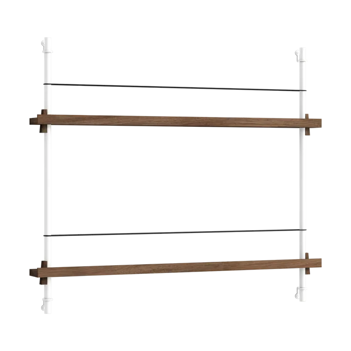 Moebe magazine rack - Smoked oak-white - MOEBE