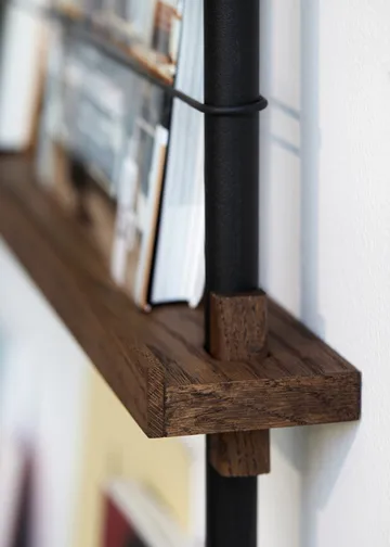 Moebe magazine rack - Smoked oak-white - MOEBE