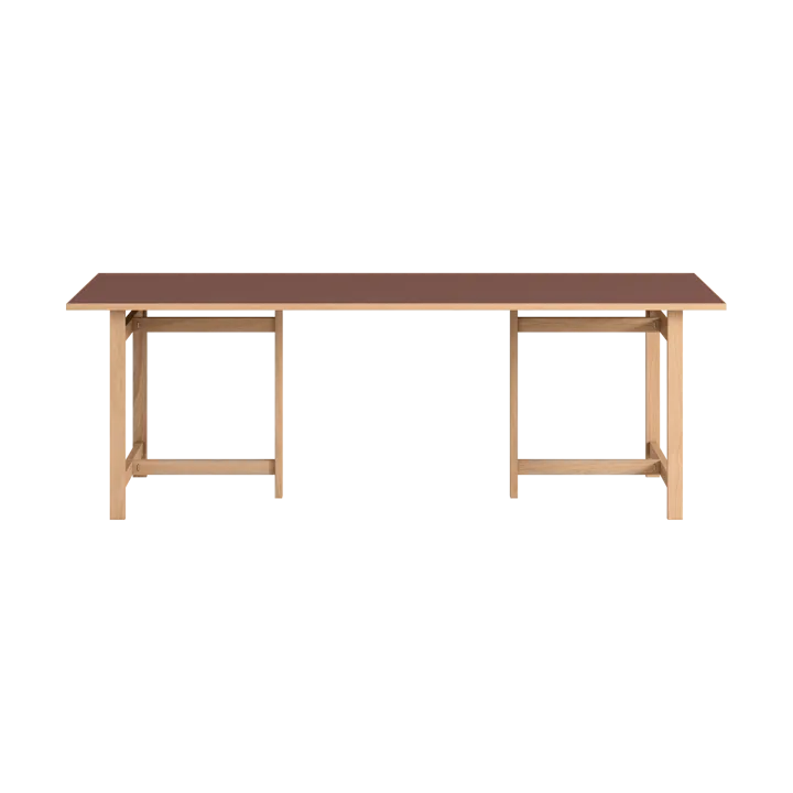 Moebe Rectangular dining table - Burgundy, 220x90 cm - MOEBE