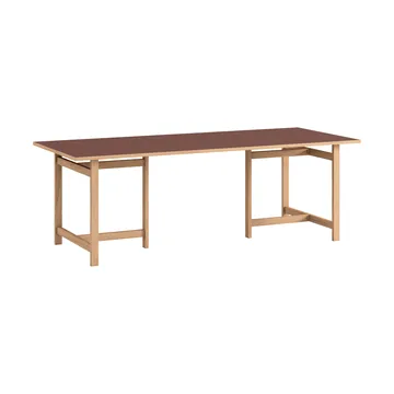 Moebe Rectangular dining table - Burgundy, 220x90 cm - MOEBE