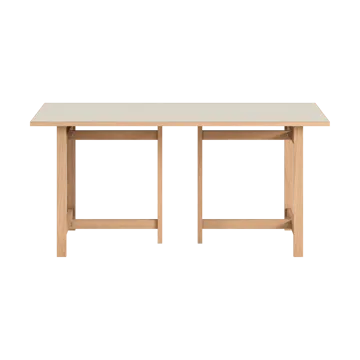 Moebe Rectangular dining table - Light grey, 160x90 cm - MOEBE