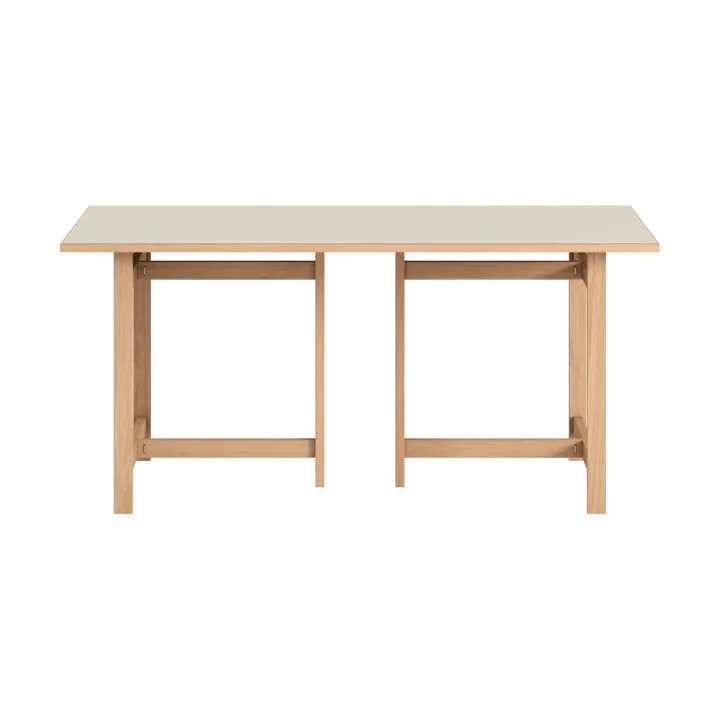 Moebe Rectangular dining table - Light grey, 160x90 cm - MOEBE