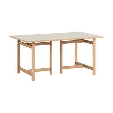 Moebe Rectangular dining table - Light grey, 160x90 cm - MOEBE