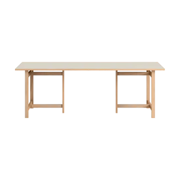 Moebe Rectangular dining table - Light grey, 220x90 cm - MOEBE