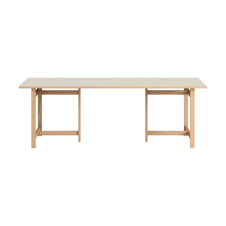 Moebe Rectangular dining table - Light grey, 220x90 cm - MOEBE