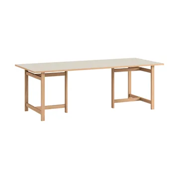 Moebe Rectangular dining table - Light grey, 220x90 cm - MOEBE