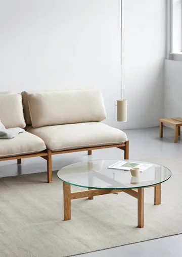Moebe Round coffee table Ø88 cm - Oak - MOEBE
