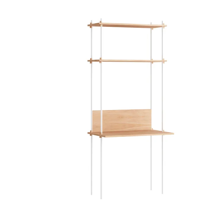 Moebe shelving system s.200.1.D - Oak-white - MOEBE