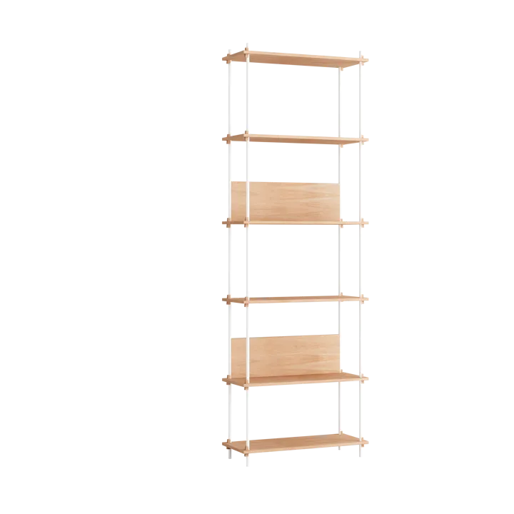 Moebe shelving system s.255.1.A - Oak-white - MOEBE
