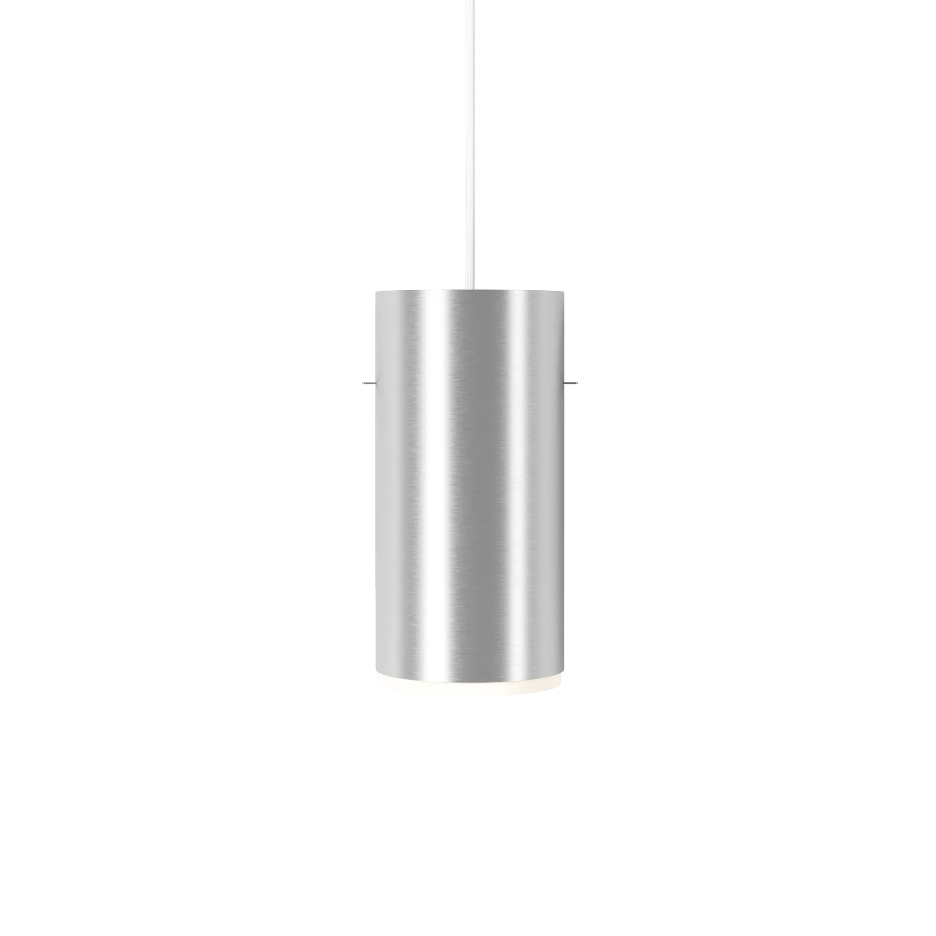 Moebe Tube pendant lamp large Ø14 cm, Brushed aluminum MOEBE