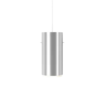 Moebe Tube pendant lamp large Ø14 cm - Brushed aluminum - MOEBE