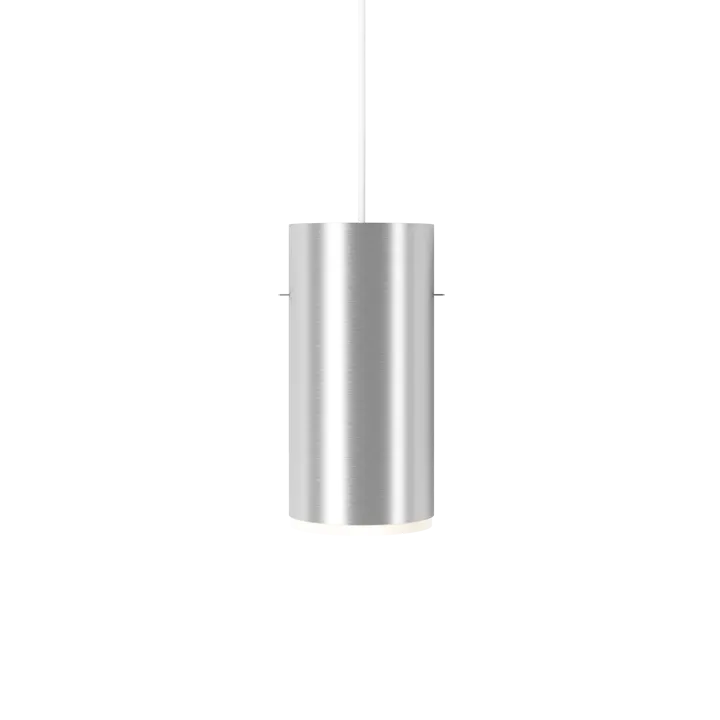 Moebe Tube pendant lamp large Ø14 cm - Brushed aluminum - MOEBE