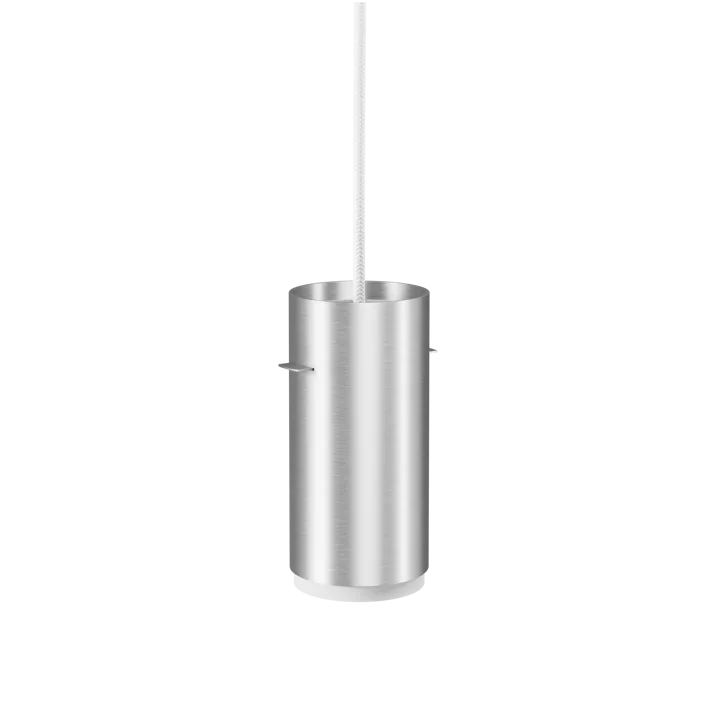 Moebe Tube pendant lamp small Ø8 cm - Brushed aluminum - MOEBE