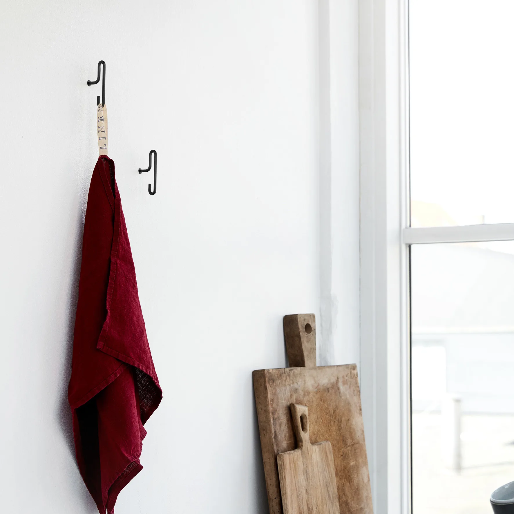 Moebe wall hook small 2-pack, Black MOEBE