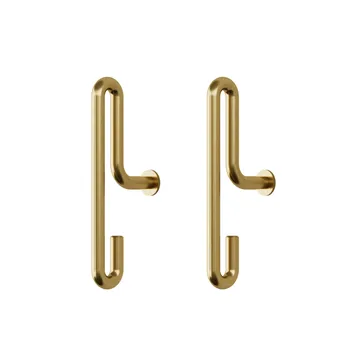 Moebe wall hook small 2-pack - matte gold - MOEBE