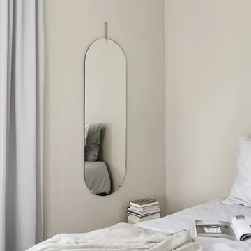 Moebe wall mirror 133 cm - Stainless steel - MOEBE