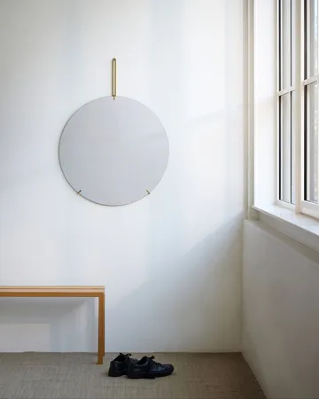 Moebe wall mirror Ø70 cm - Stainless steel - MOEBE