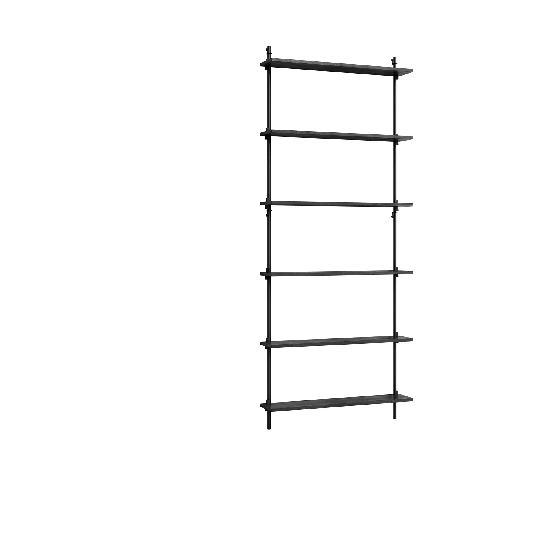 Moebe wall shelving ws.200.1, Black MOEBE