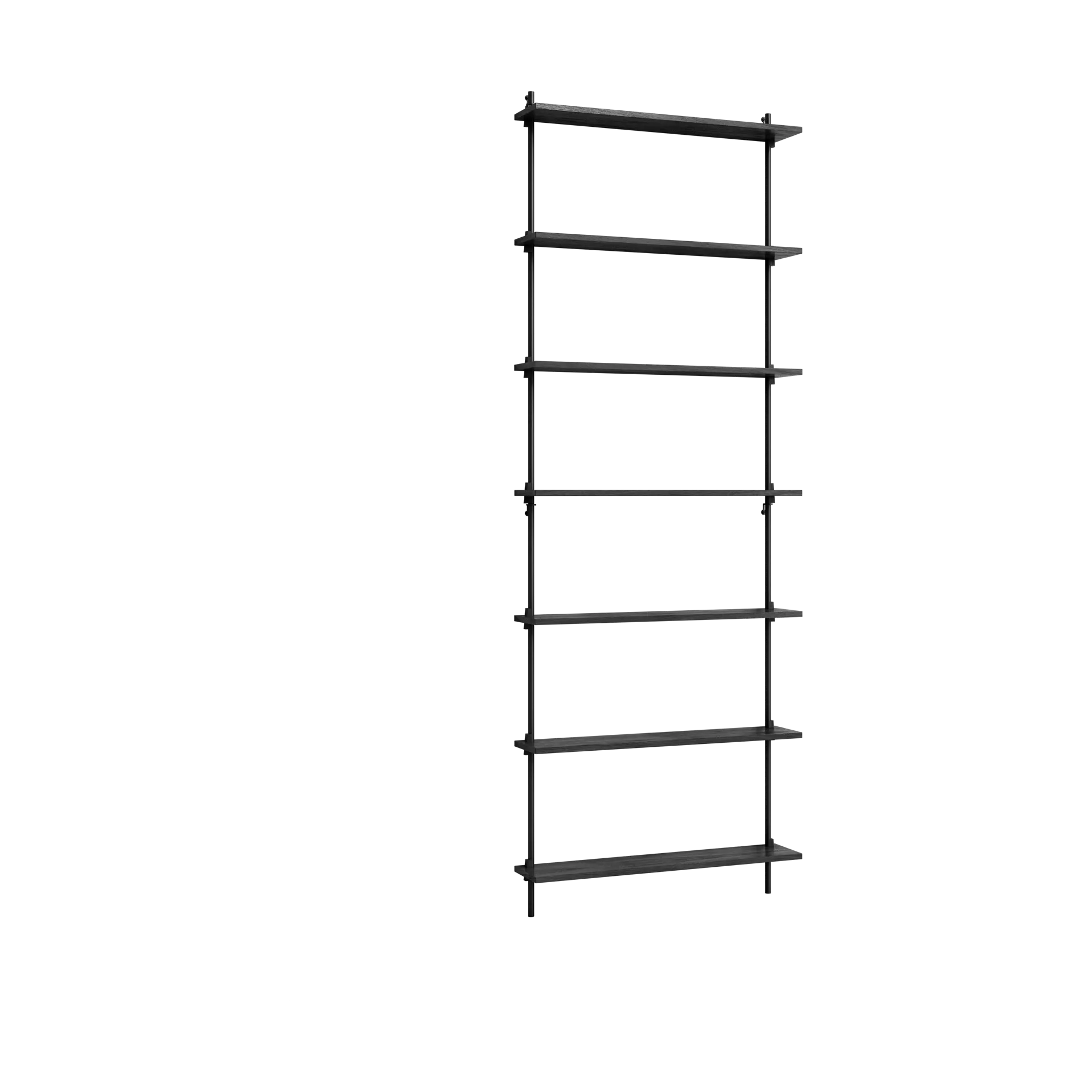 Moebe wall shelving ws.230.1, Black MOEBE
