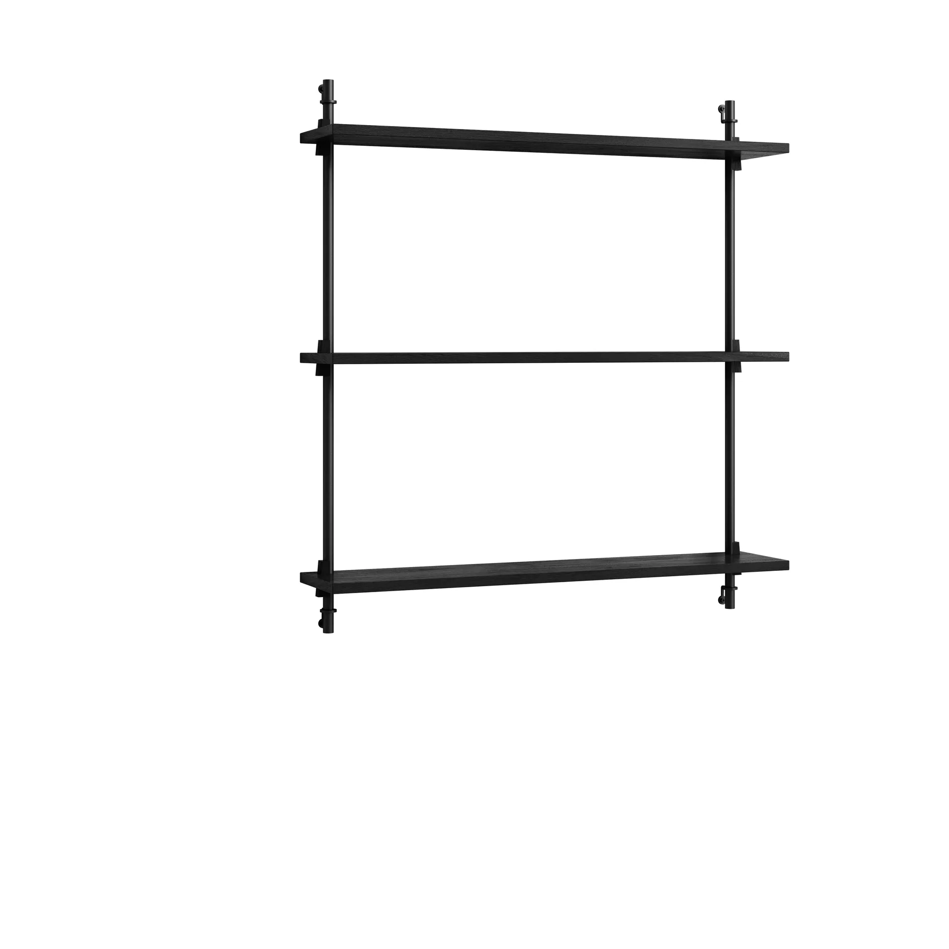 Moebe wall shelving ws.85.1, Black MOEBE