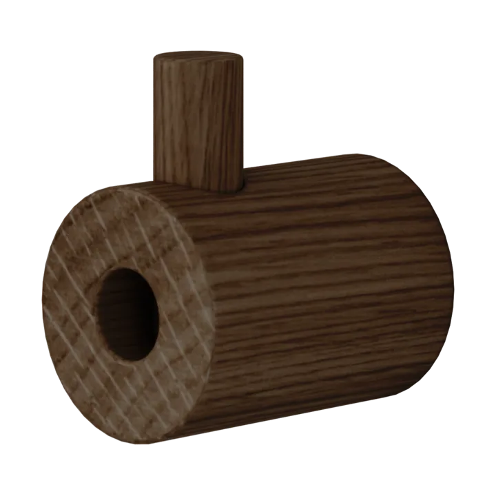 Moebe wooden wall hook - Smoked oak - MOEBE