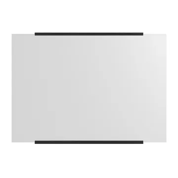 Rectangular wall mirror 70x100 cm - Black - MOEBE