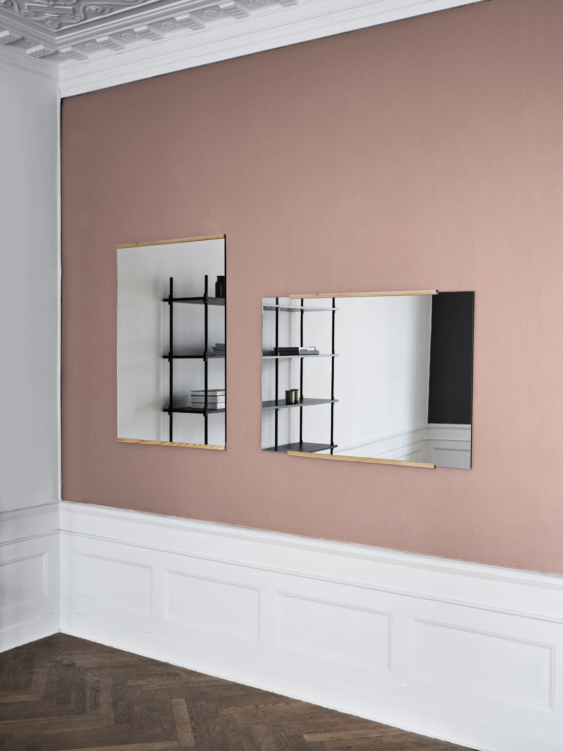 Rectangular wall mirror 70x100 cm, Oak MOEBE