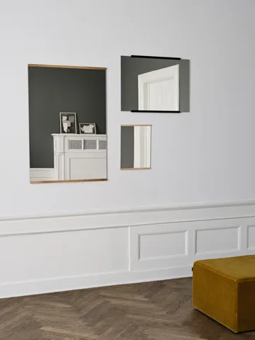 Rectangular wall mirror 70x100 cm - Oak - MOEBE